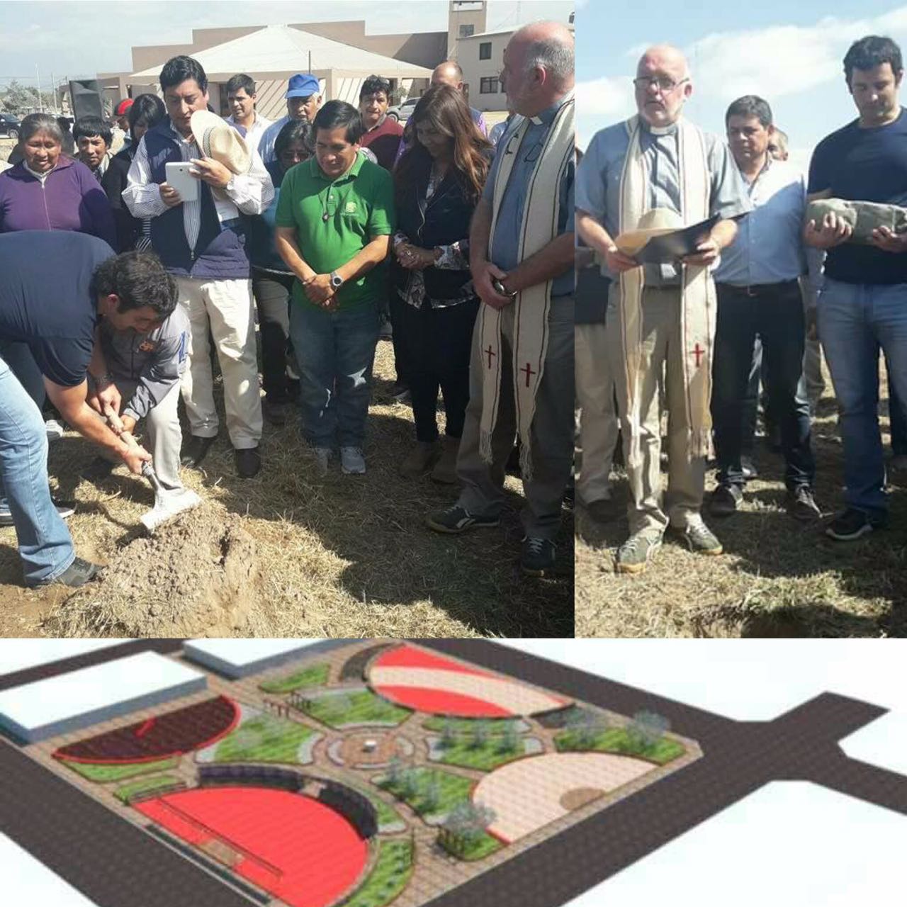 Colocaron la piedra fundacional para la Plaza  que llevará el nombre de Padre Chifri