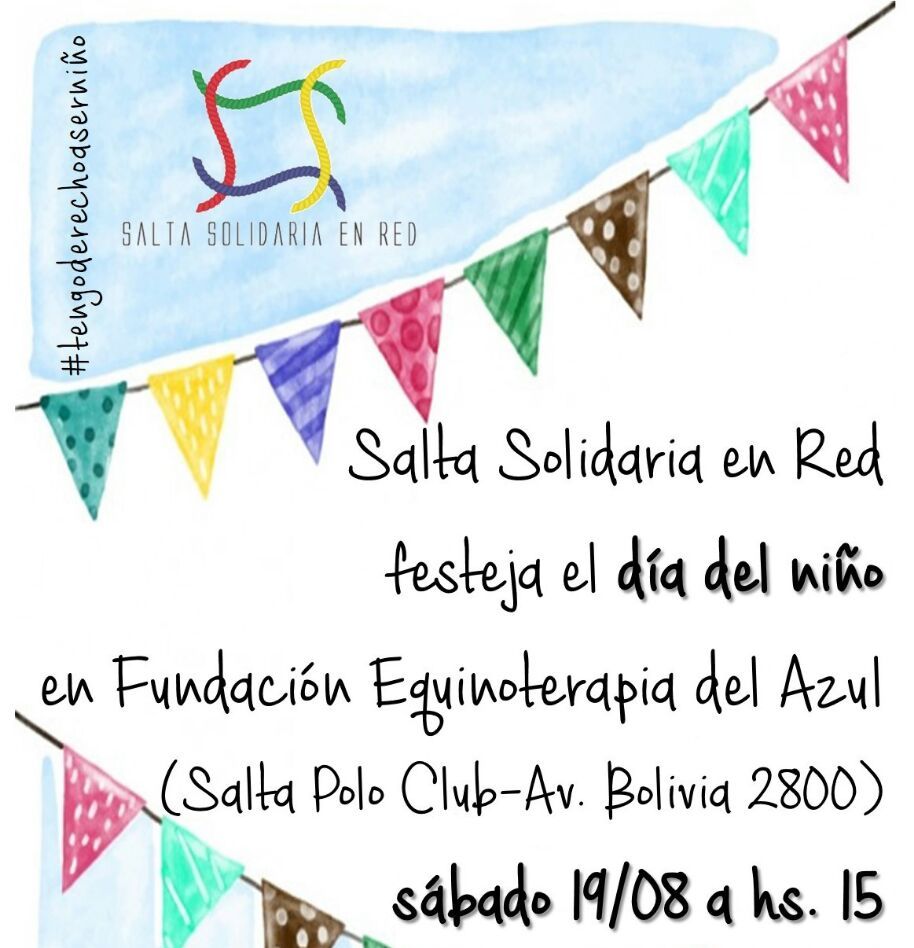 Organizaciones sociales de Salta celebran la 4º edición de la campaña #TengoDerechoAserNiño
