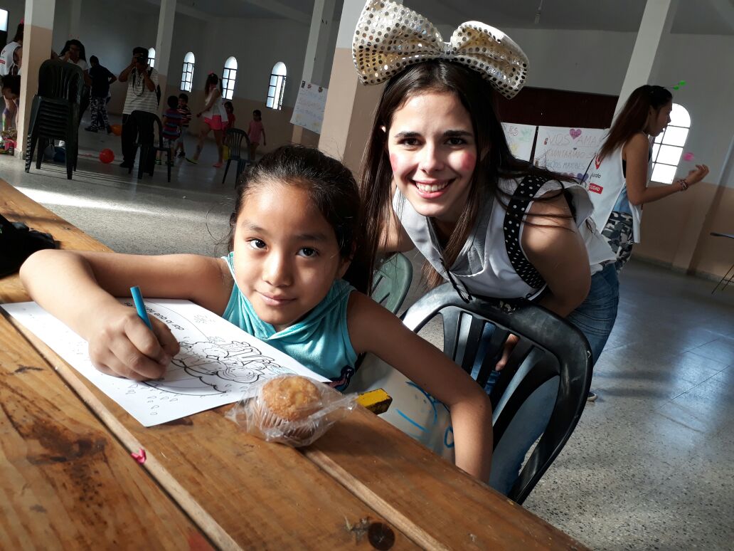 Estudiantiles realizaron una jornada solidaria en la Biblioteca de villa Lavalle