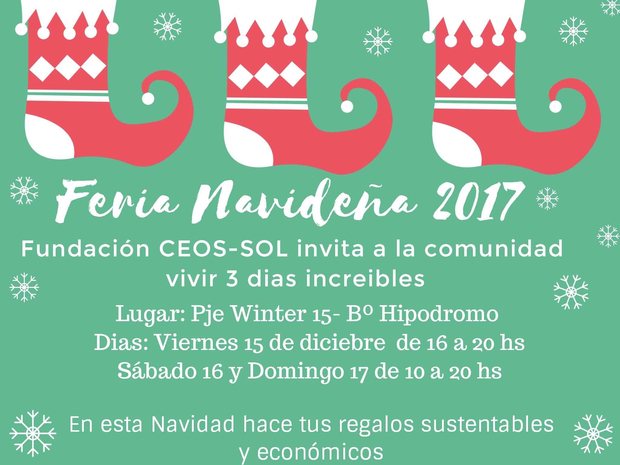 Gran Feria Navideña organizada por Fundación Ceos Sol