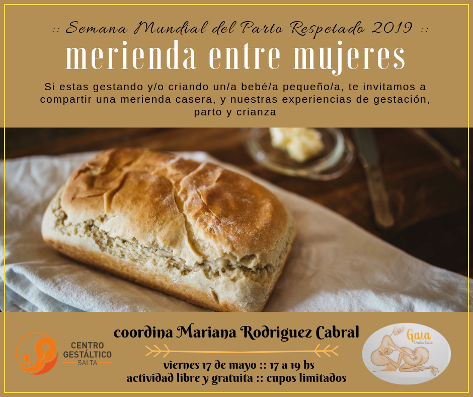 Realizan una merienda casera para compartir historias de mujeres y embarazos, nacimientos y puerperios