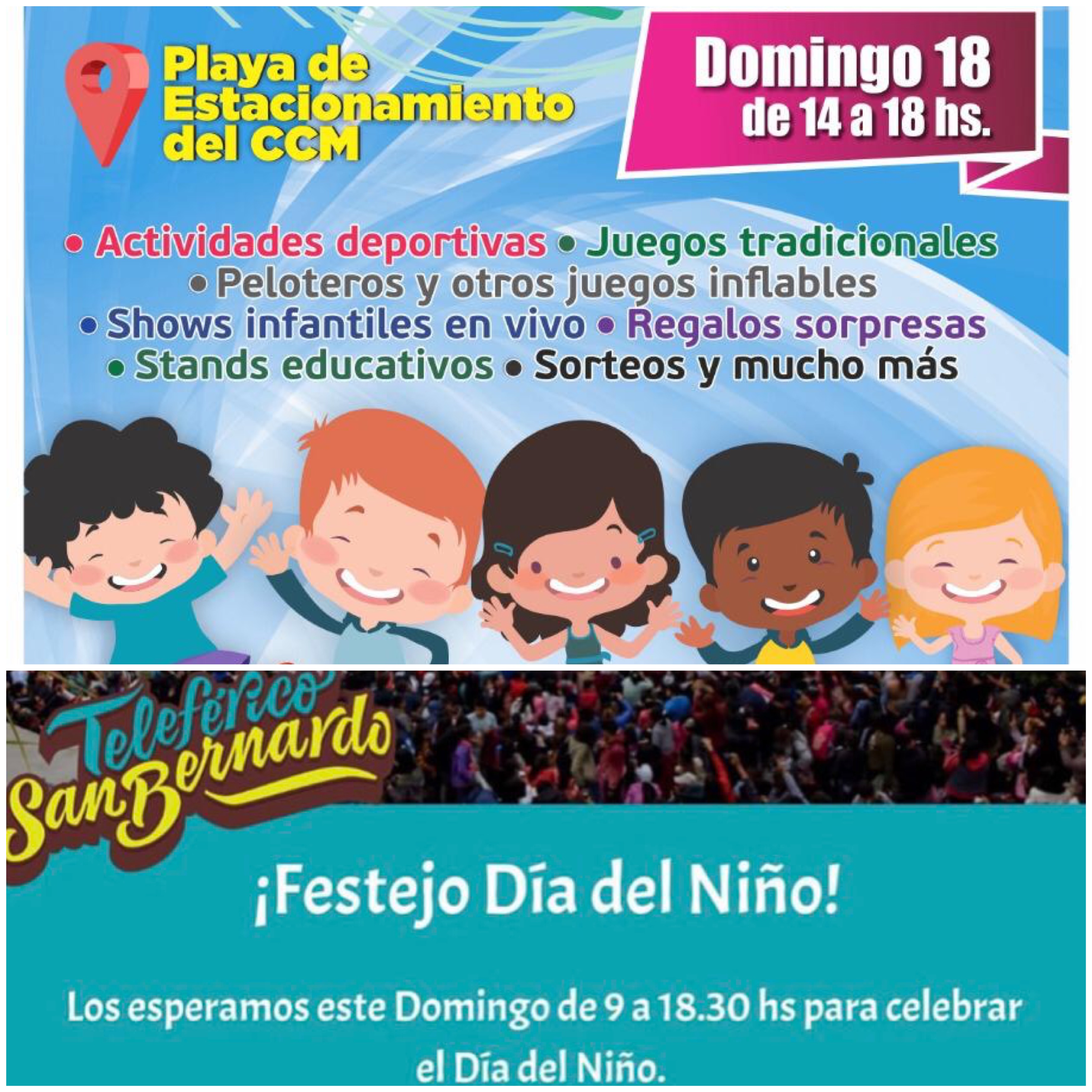 Conocé donde habrá festejos por el día del niño en la ciudad de Salta