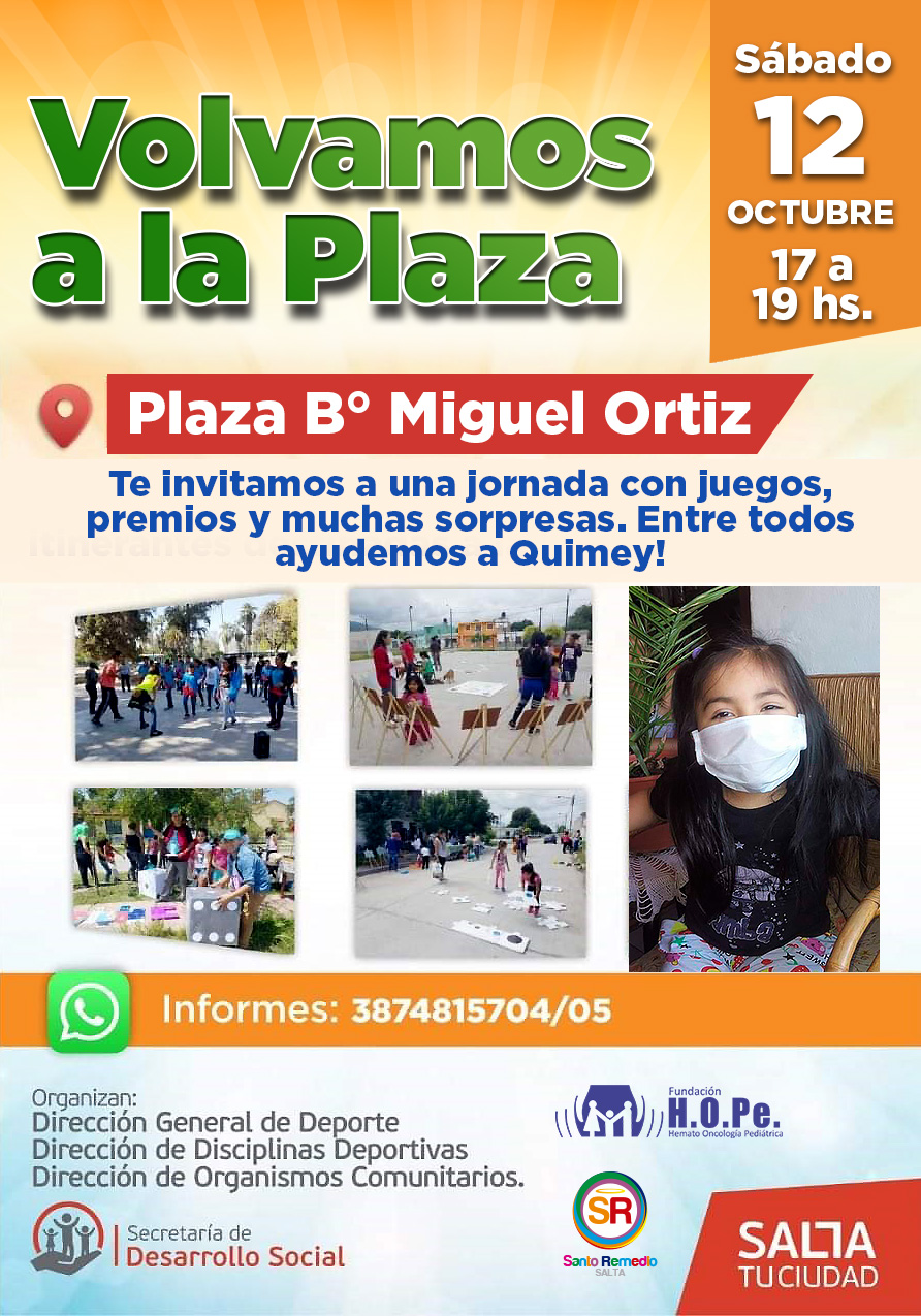 Gran movida solidaria en barrio Miguel Ortiz para ayudar a Quimey