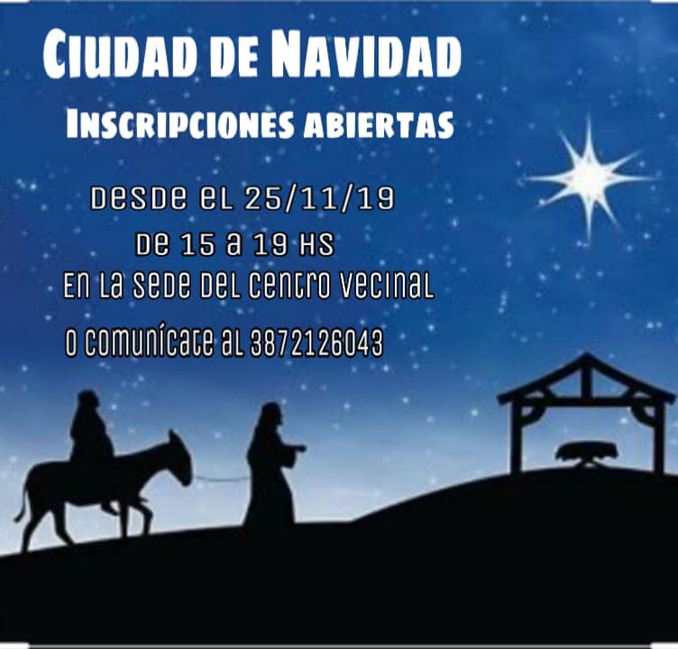Convocan a vecinos que deseen participar de la edición  54° de Ciudad de Navidad