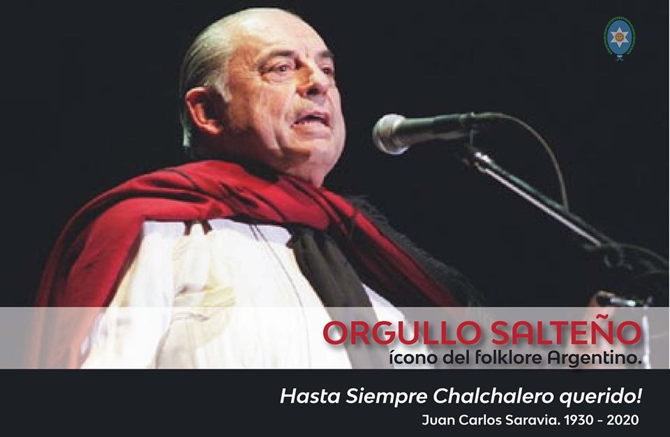 Duelo provincial por el fallecimiento de Juan Carlos Saravia