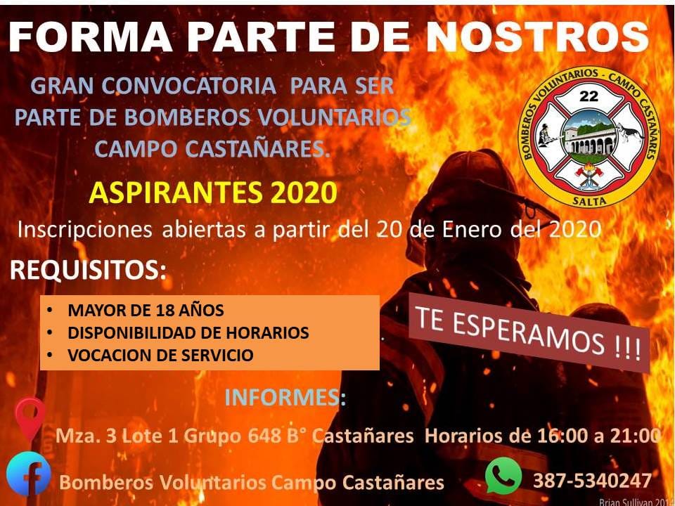 Convocan  a voluntarios para el cuartel de bomberos de Campo Castañares
