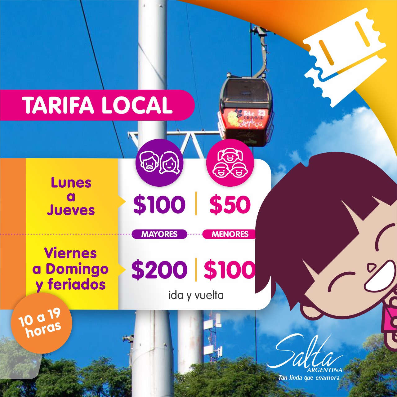 Vuelve el Teleférico San Bernardo para los salteños