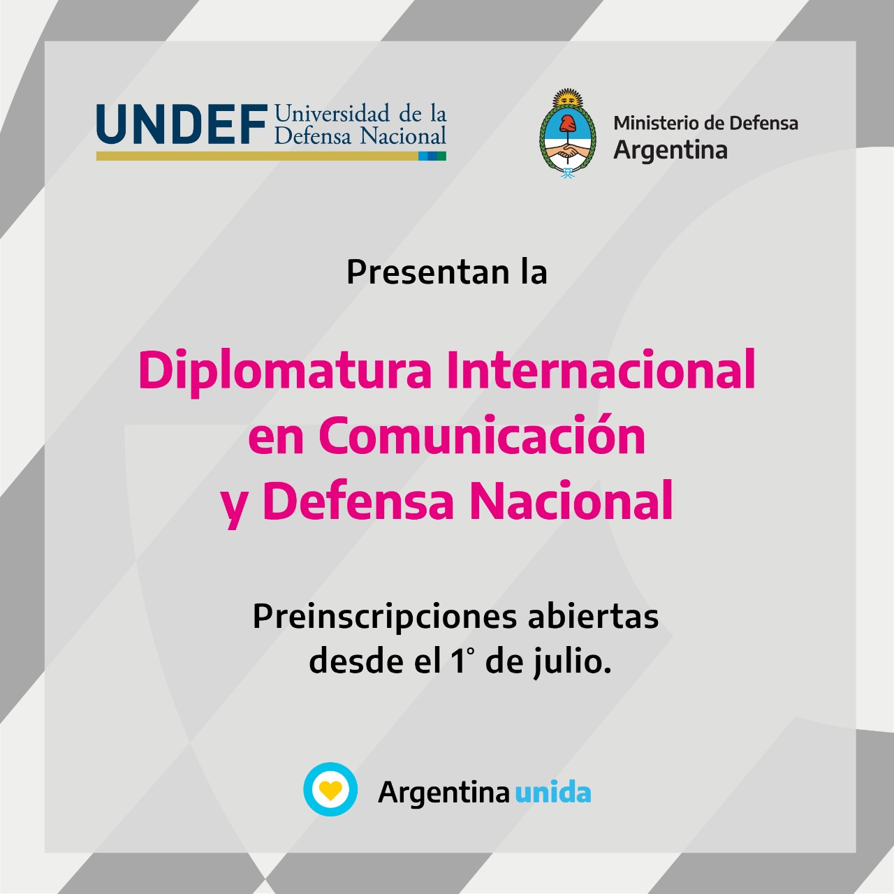 El Ministerio de Defensa presenta la “Diplomatura Internacional en Comunicación y Defensa Nacional”