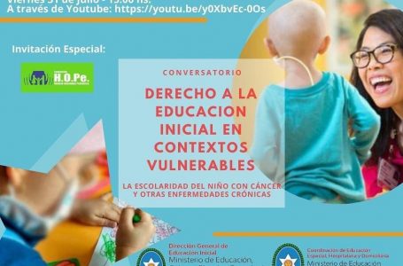 Fundación HOPe invita al conversatorio “Derecho a la Educación inicial en contextos vulnerables”