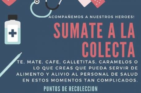 Amigos del grupo “Entramando amor”, confeccionan cajas solidarias para el personal de salud