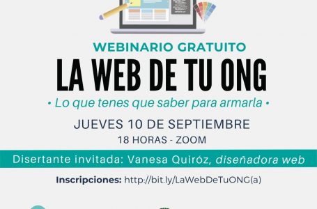 Enseñarán a diseñar páginas web para las Organizaciones Comunitarias