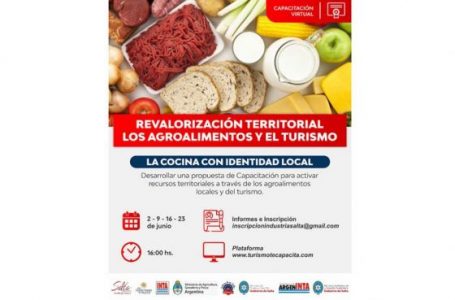 Se realizará una nueva capacitación del proyecto “Identidad y Sabores de mi Salta”