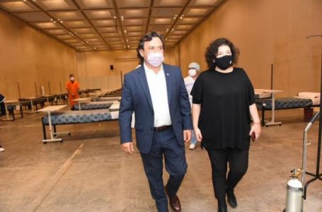 El gobernador Sáenz y la ministra Vizzotti recorrieron el Centro de Recuperación COVID-19 de Limache