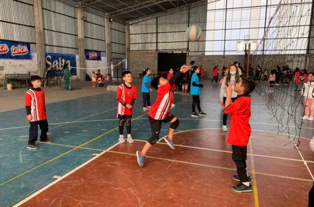 La Asociación Salteña de Voley realizó un nuevo encuentro de minivoley