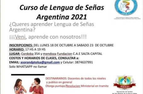 Para una comunicación inclusiva, nuevo curso de lenguas de señas