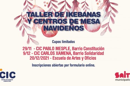 Dictarán un taller de Ikebana y adornos navideños