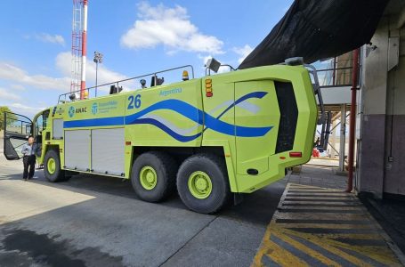 El Aeropuerto Internacional de Salta incorporó una autobomba de última generación