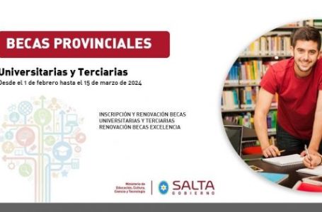 Becas provinciales: se pone en marcha la convocatoria 2024 para acceder al beneficio