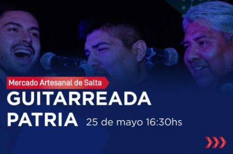 Guitarreada Patria en el Mercado Artesanal de Salta