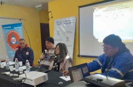 Defensa Civil coordina acciones para la gestión de riesgo por incendios forestales en el sur provincial