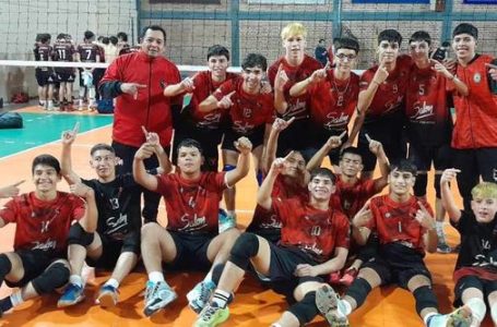 Los gauchos del Club Libertad, campeones del Regional de Vóley Sub 16