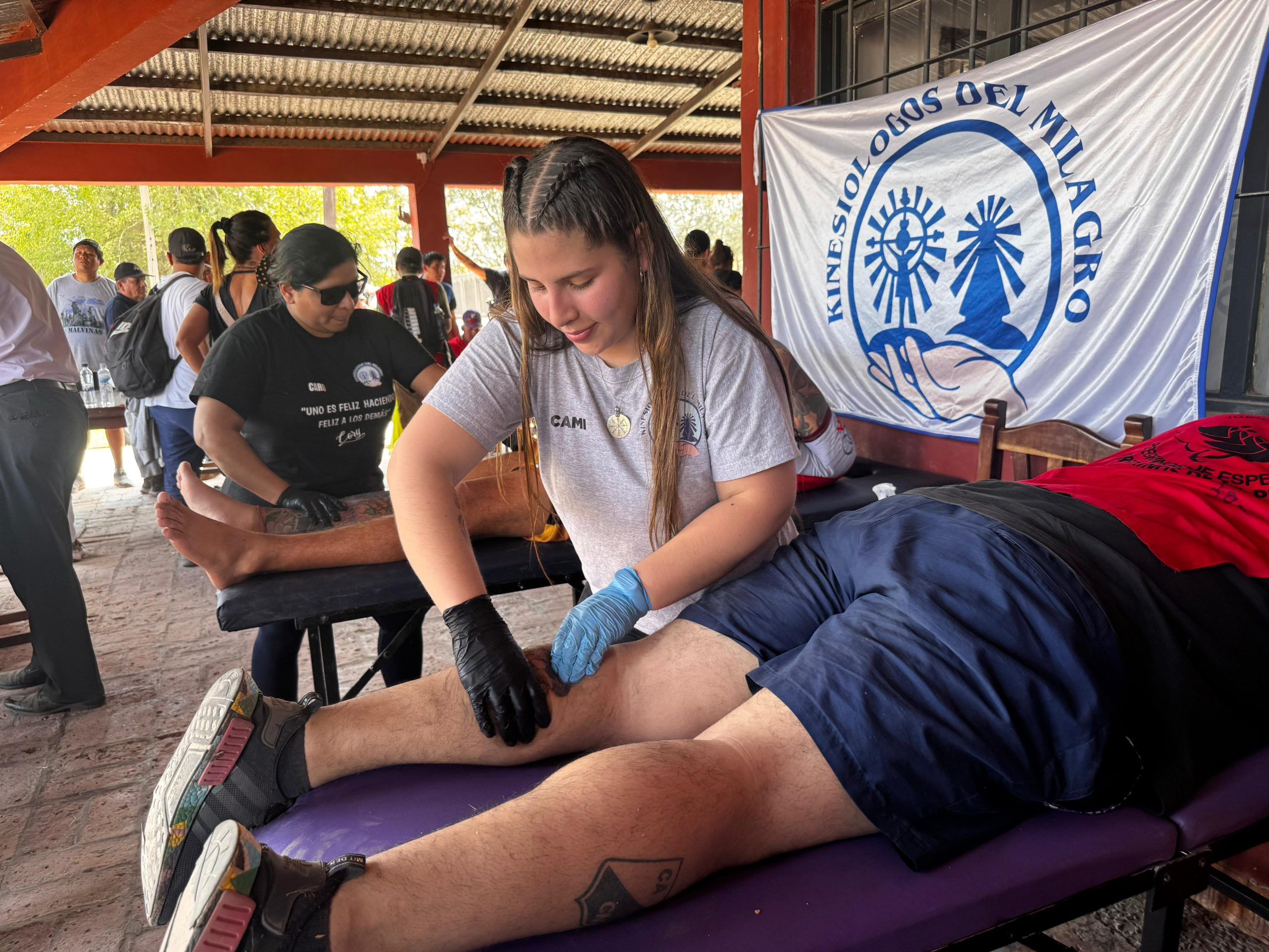 Kinesiólogos del Milagro asistió a miles de peregrinos