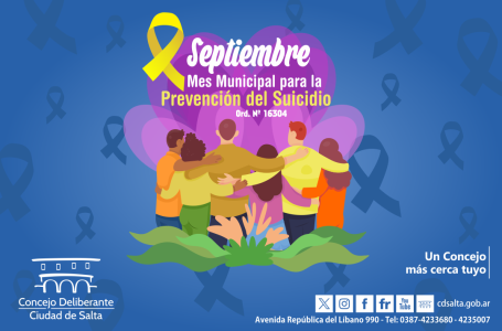 Septiembre es  el “Mes Municipal para la Prevención del Suicidio”
