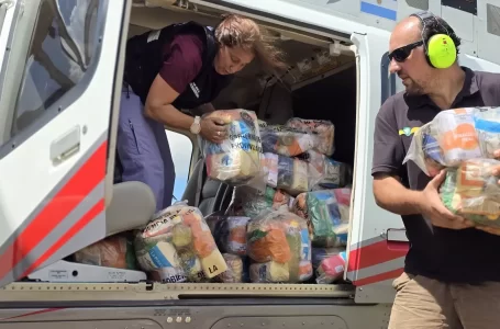 Desarrollo Social realizó un nuevo operativo de asistencia aérea en Rivadavia Banda Sur