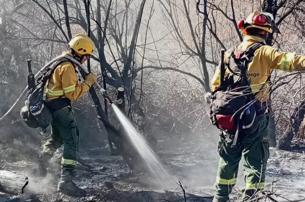 Los equipos de combate contra incendios forestales continúan trabajando en Cafayate